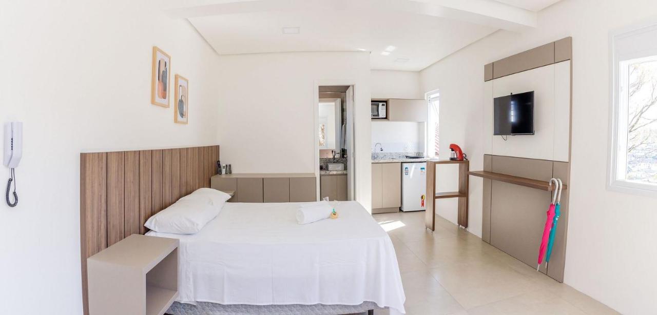 Locar-In Gramado Flat Centro A 600 M Da Rua Coberta Daire Dış mekan fotoğraf